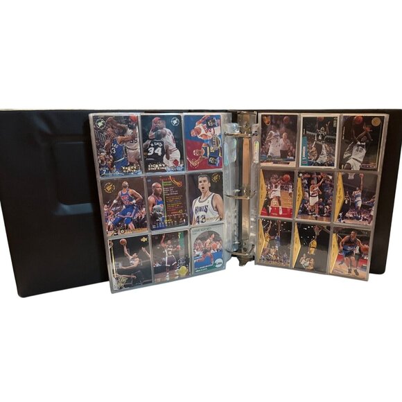 VTG Card Binder w/ Assorted Basketball & Hockey Cards, approx 609 cards - Picture 9 of 13